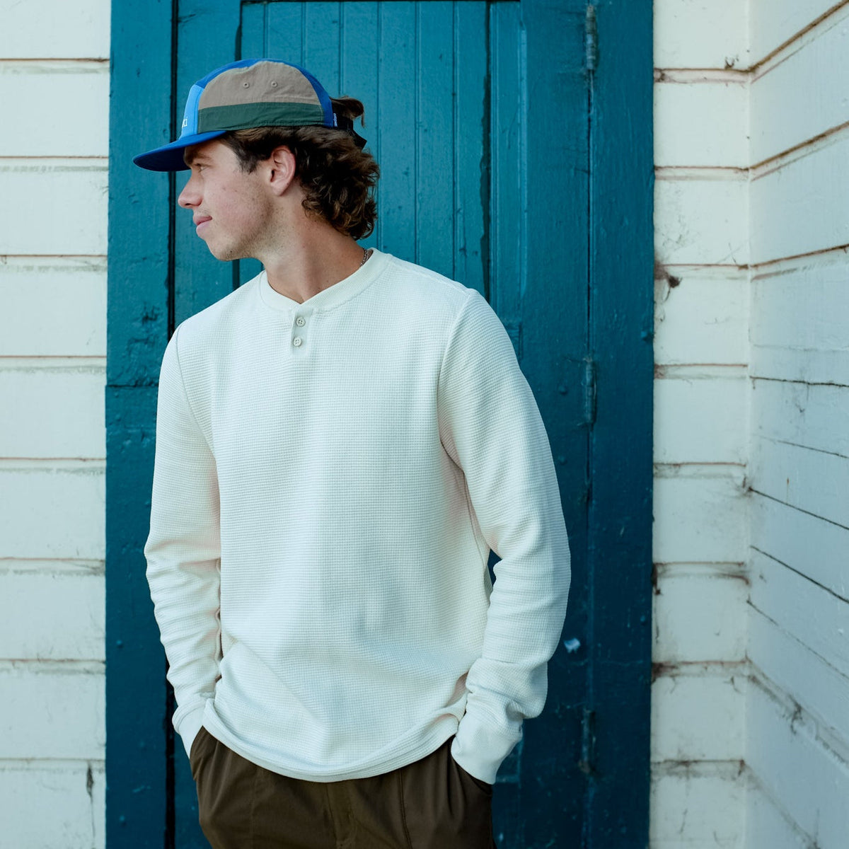 Atajo Long-Sleeve Waffle Henley - Men's